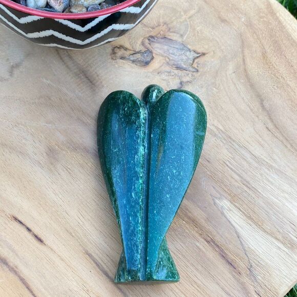 Dark Green Aventurine Angel - Picture 5 of 10